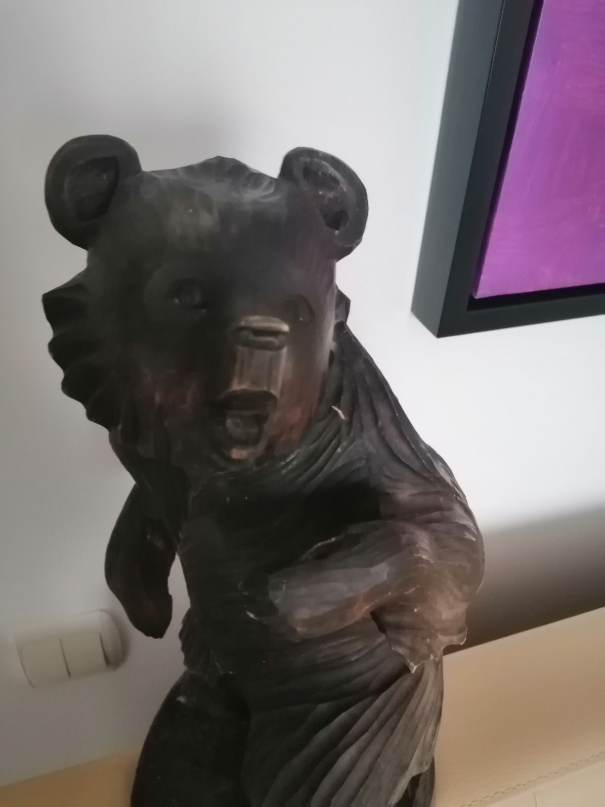 Sculptura urs 39 cm, specif vânătoaresc