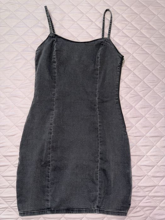 Дънкова черна рокля H&M