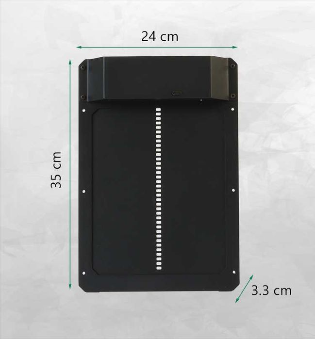 Автоматична алуминиева врата за кокошарник DOO-2 #379