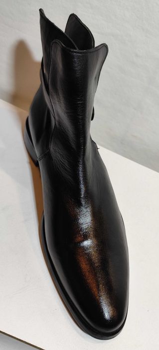 Ghete chelsea 43.5 44 jodhpur Buffalo piele naturala moale negru