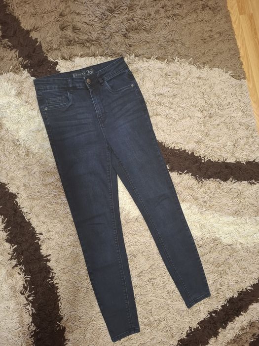 Blugi dama elastici, talie inalta