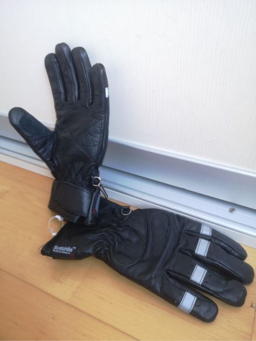 Manusi moto piele naturala M 8 touring atv impermeabile 3M