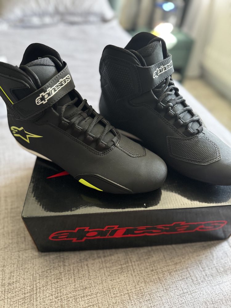 Ghete moto sport/touring Alpinestars SEKTOR verde neon 42,5