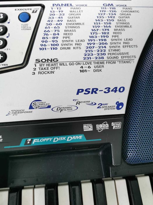 Pian digital polifonic profesional Yamaha PSR - 340