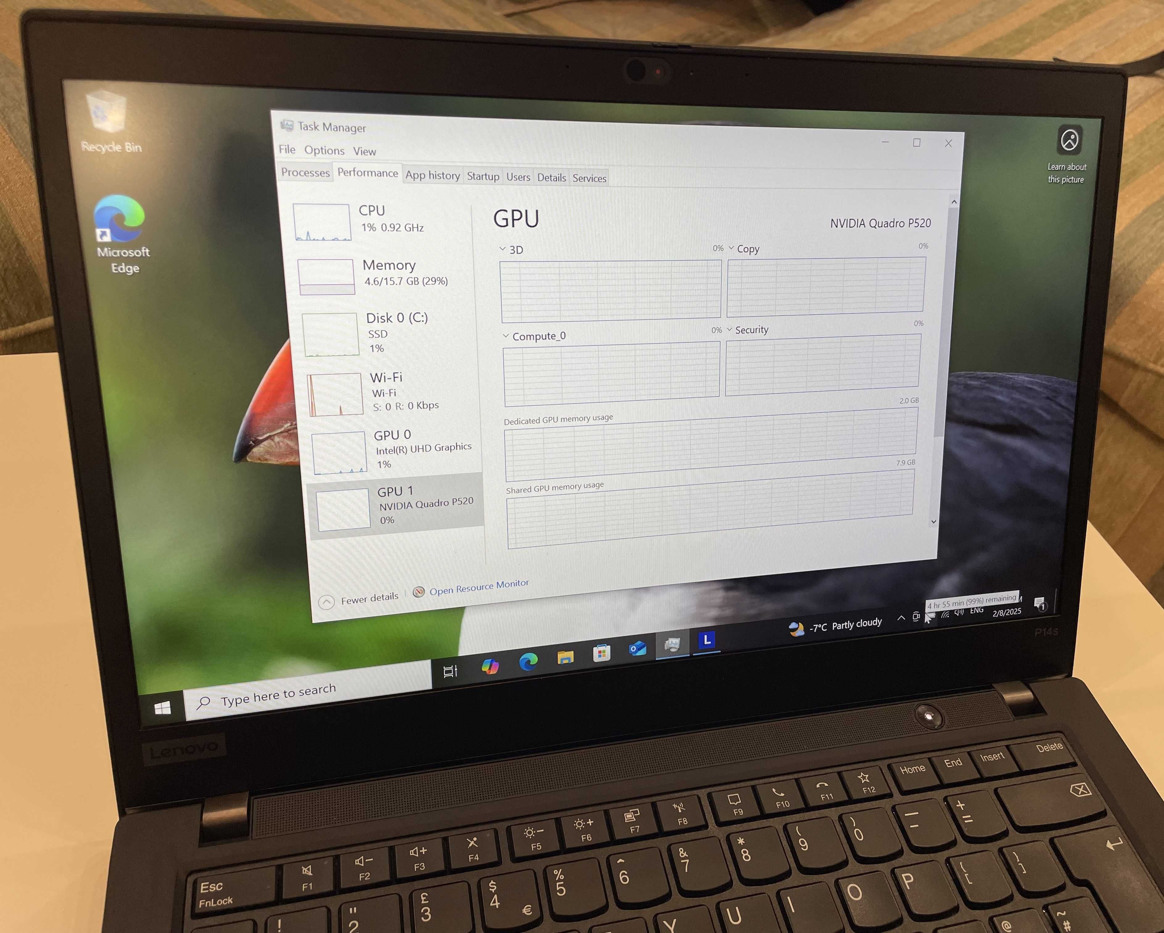 Мобилна графична станция Lenovo Thinkpad P14s-i7/24GB/512SSD + док