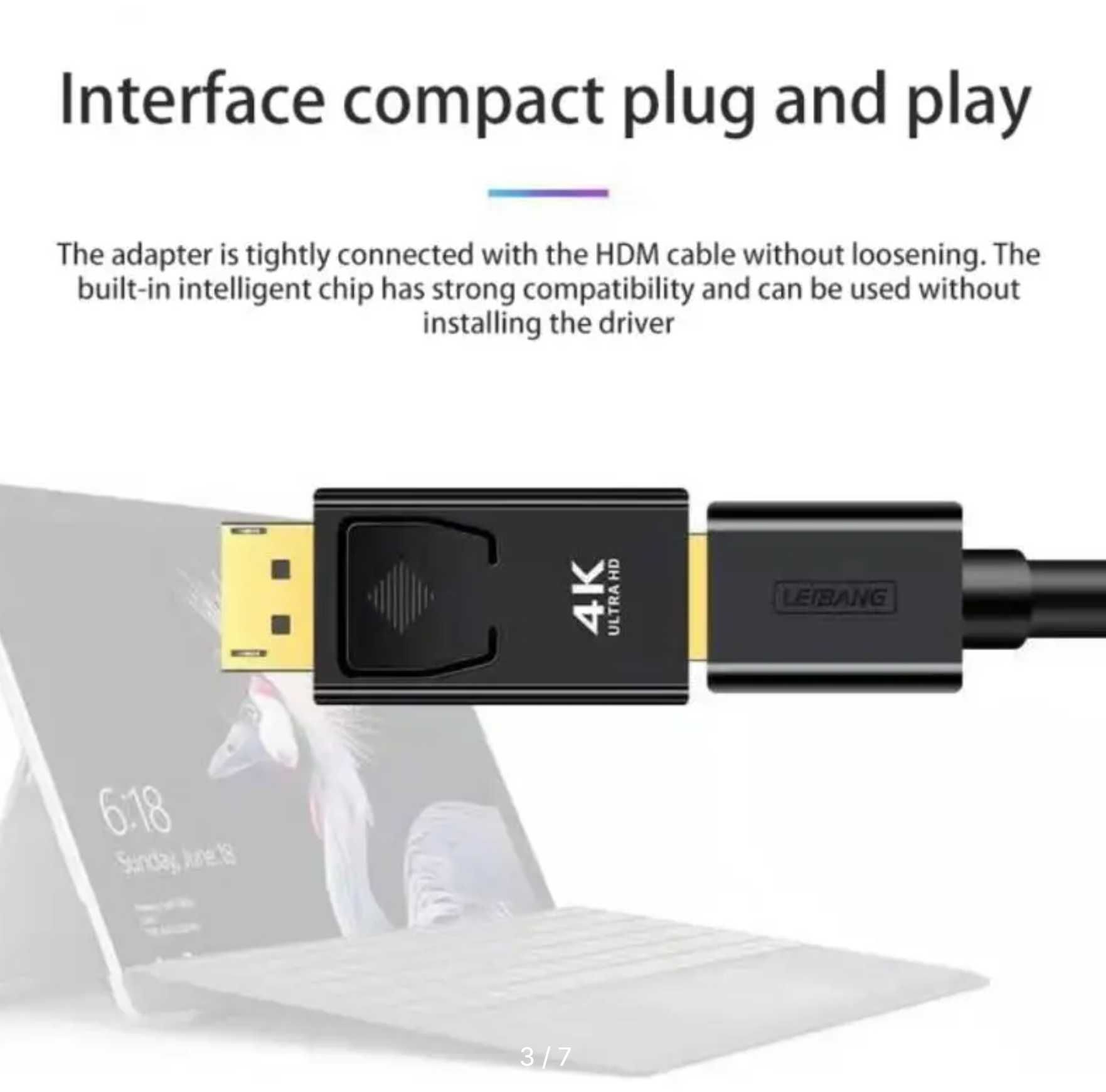 Адаптер DP to HDMI 4K/8К