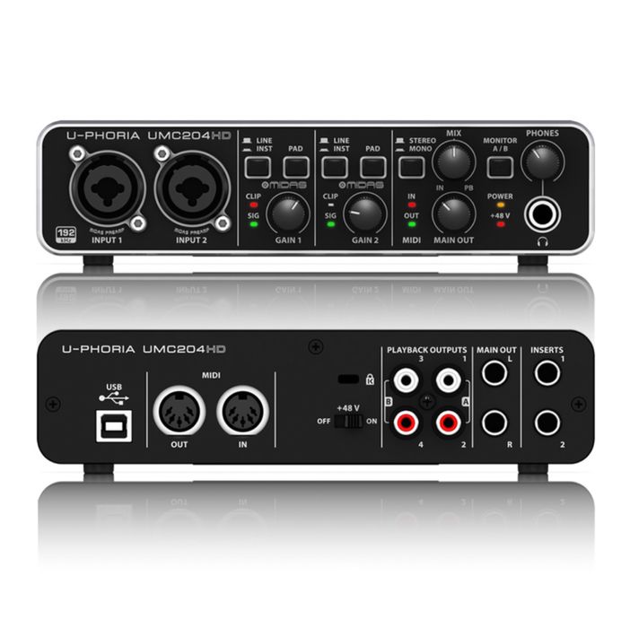 Behringer UMC204HD zvuk karta studio