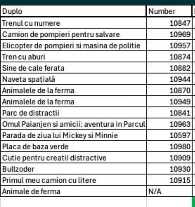 Vand 16 set-uri Duplo