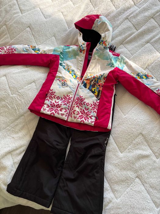 Дестски зимен ски екип 116см