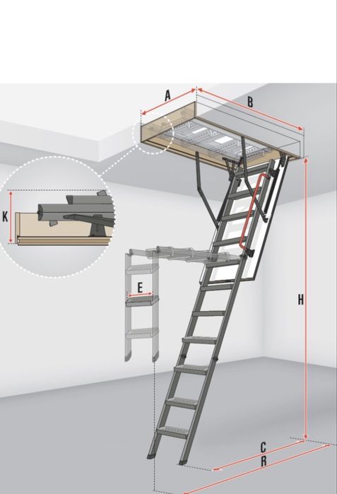 Vand scara access pod (modulara) 70x140