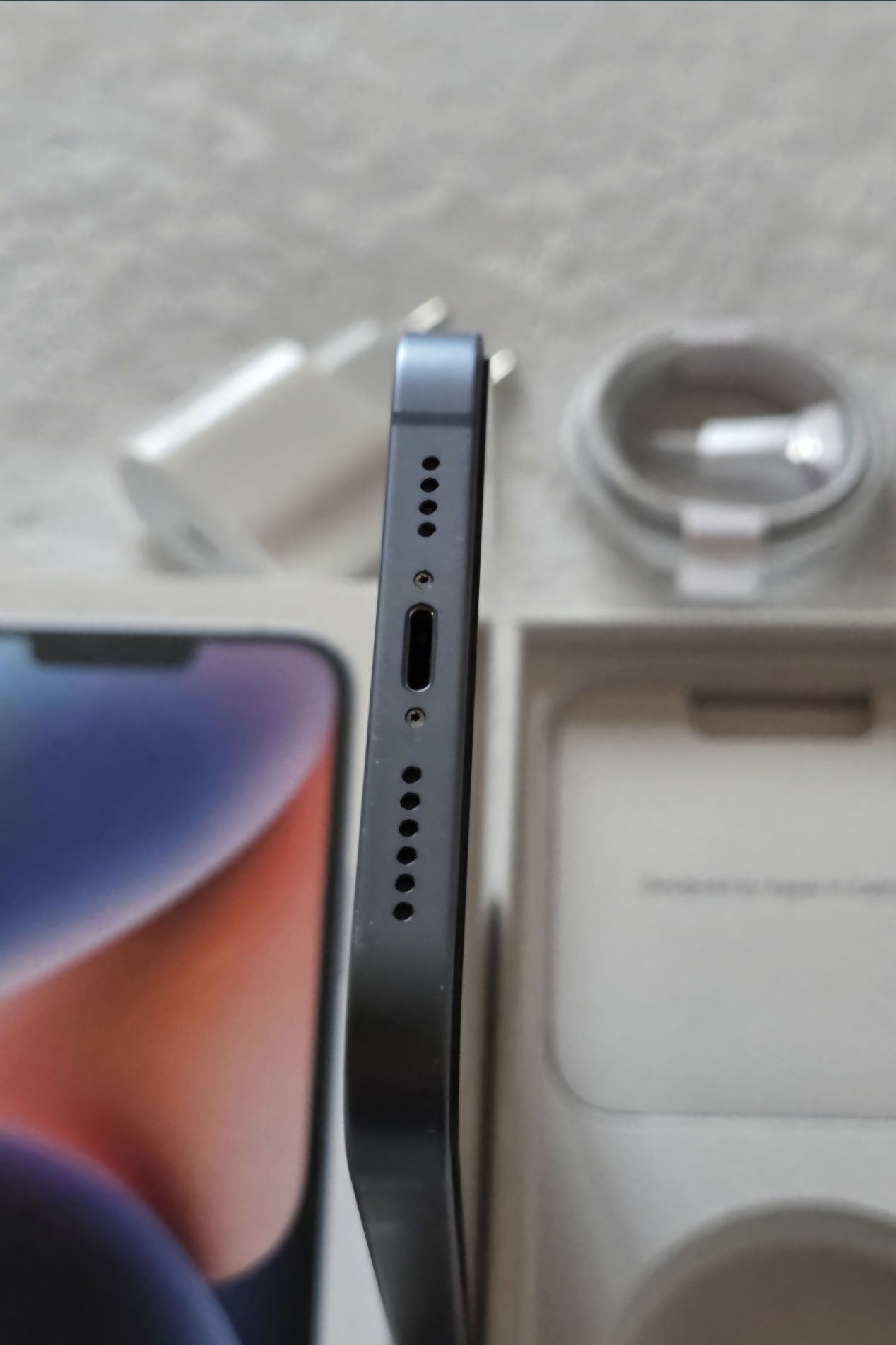 Iphone 14 Plus, Blue, 128GB, baterie 87%, Full box