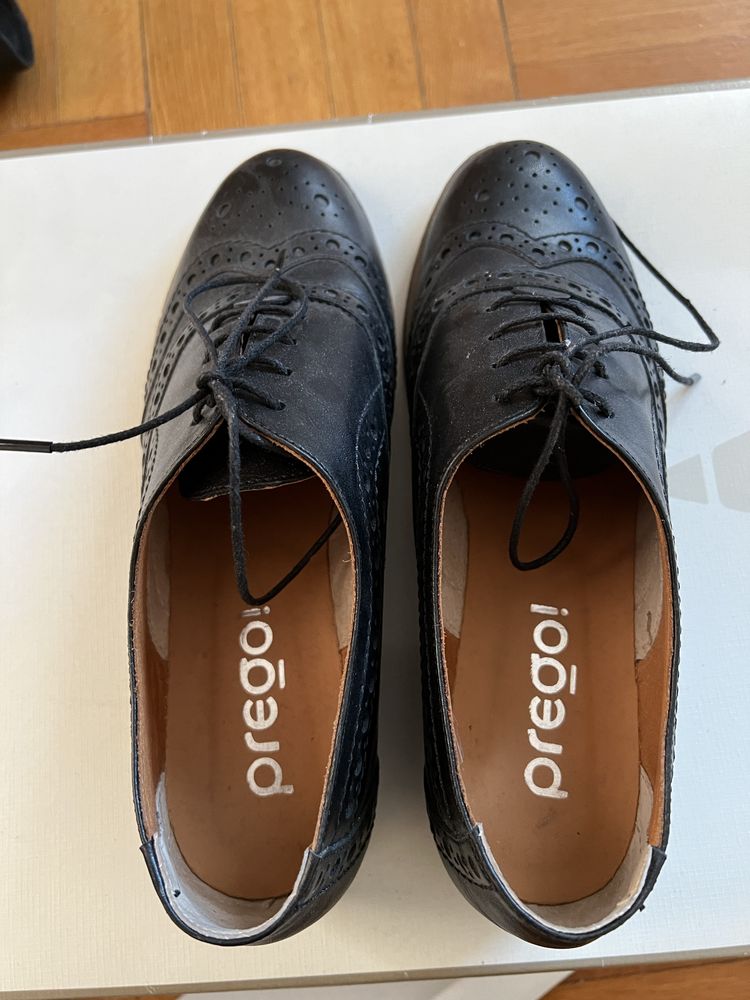 Pantofi piele noi Prego Oxford Style