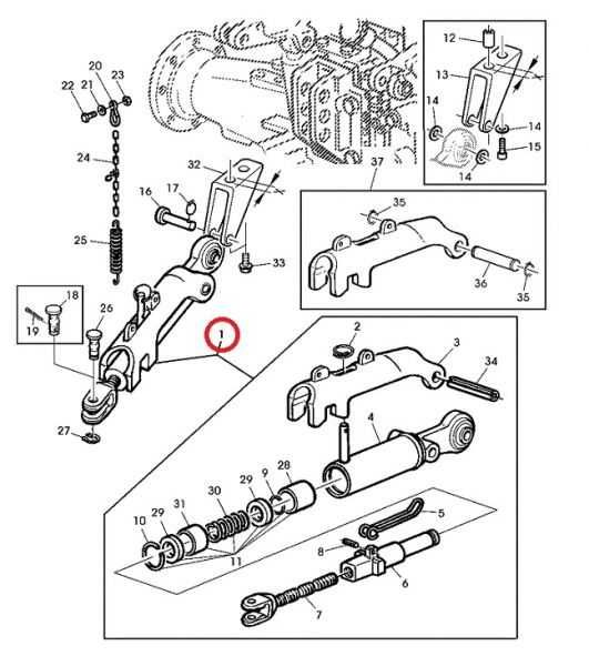 Ancora stabilizator automata John Deere AL175835, AL201127, AL210905