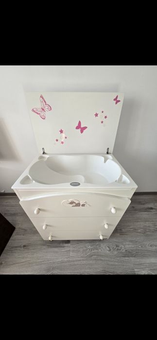 Comoda cu cadita Anne bebe