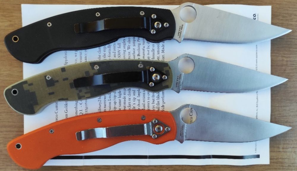 сгъваем нож SPYDERCO CPM S30V MILITARY тактически USA джобен нож