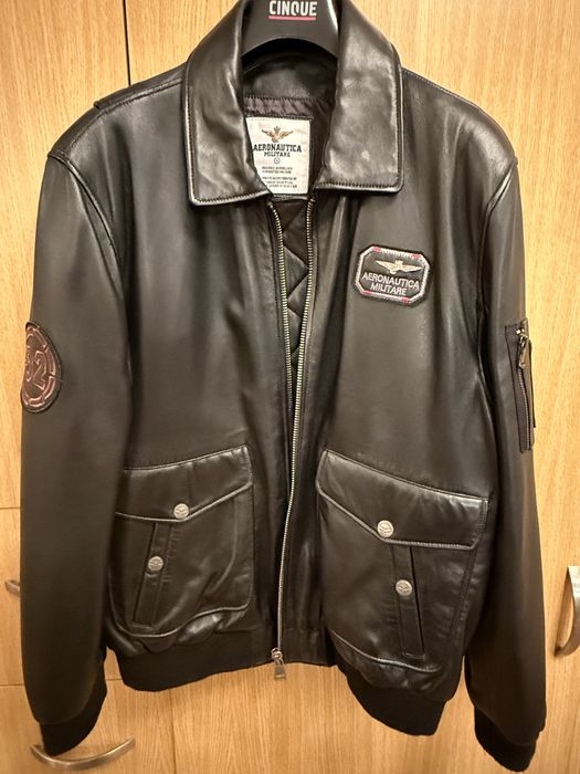 Geaca piele Aeronautica Militare