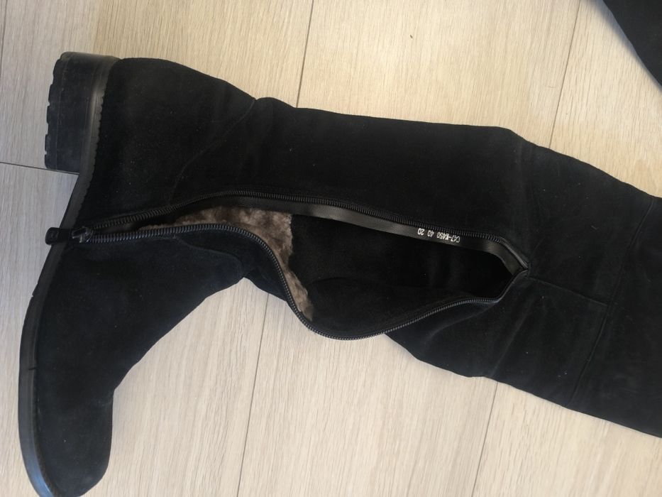 Сапоги зима , замша нат.женские р.38 (Verona)/ботфорты