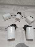 Vând set 3 lustre: una tavan - 3 globuri și 2 lustre perete -  1 globl