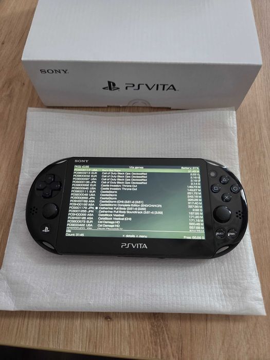 Joc de copii PS Vita Slim modat cu SD2VITA și card 128gb Samsung Evo