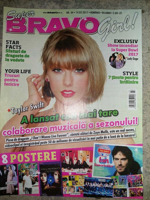 revista super bravo girl cu tailor swift
Foarte bună