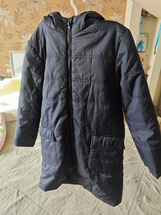 Детская куртка полупальто демисезонная 9-10 лет