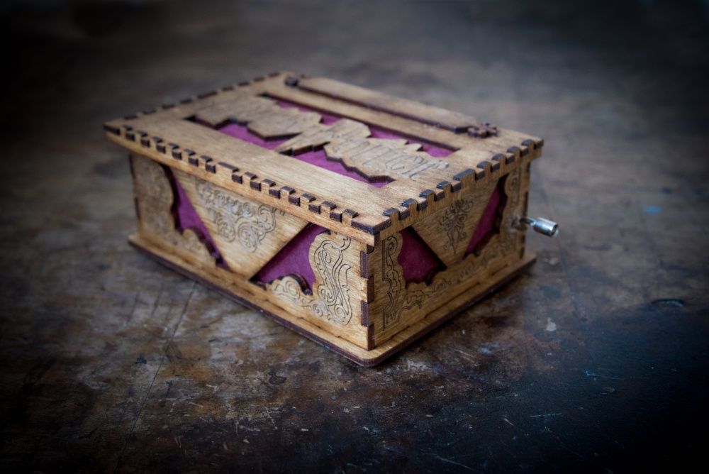 Дървена кутийка Хари Потър, harry potter музикална кутийка