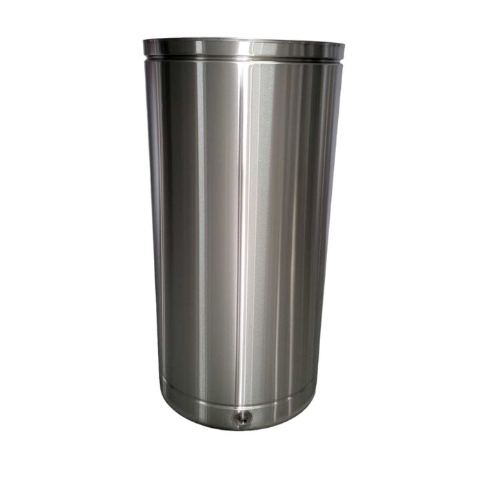 Butoi inox cu capac flotant pneumatic cu canea/robinet 350 litri