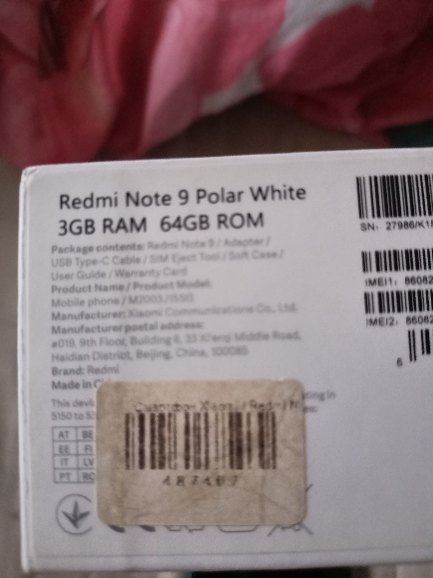 Redmi note 9 3/64