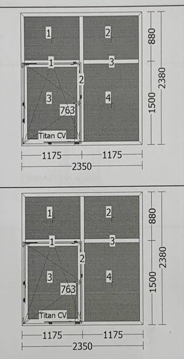 Vand doua ferestre si usa de exterior