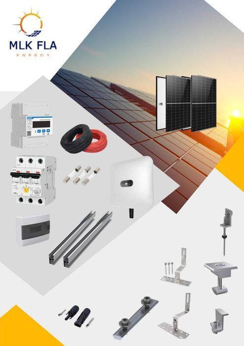 oferta! SISTEM / KIT fotovoltaic 6 KW  trifazat HUAWEI LONGI complet 2