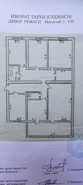 5 хонали 3 қаватда  жойлашган барча шароит мавжуд