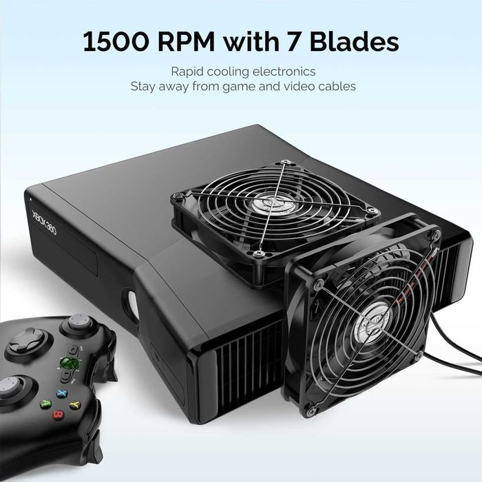 ELUTENG USB PC Computer Fan 140mm with 3 Speed Adjustable 5V 1500 RPM