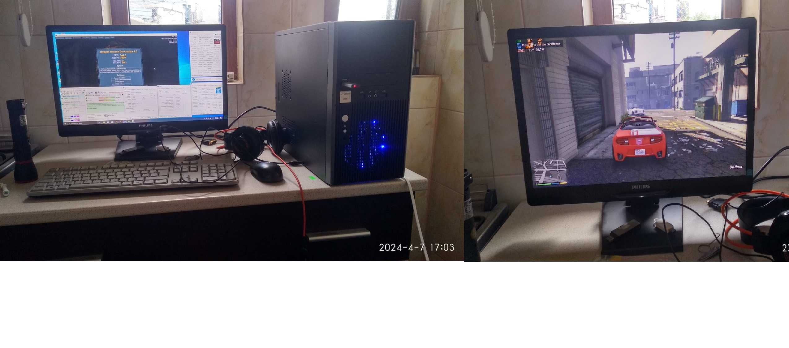 Unitate low end Gaming i7/16gb/240+500gb/AMD RX 470 4GB