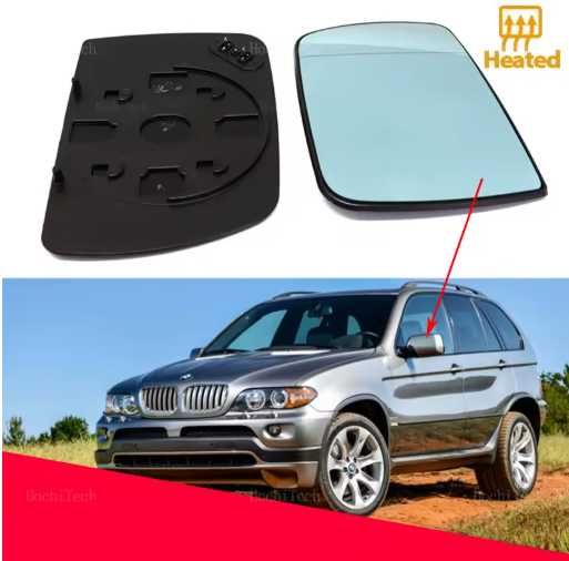 Стъкло за огледало Bmw X5 E53 тонирано асферично ляво/дясно