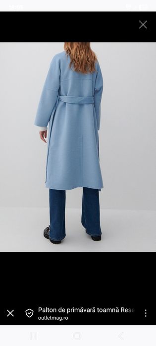 Palton Reserved, bleu