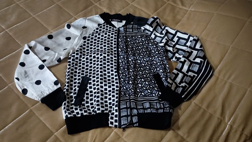 Бомбер женский шёлковый