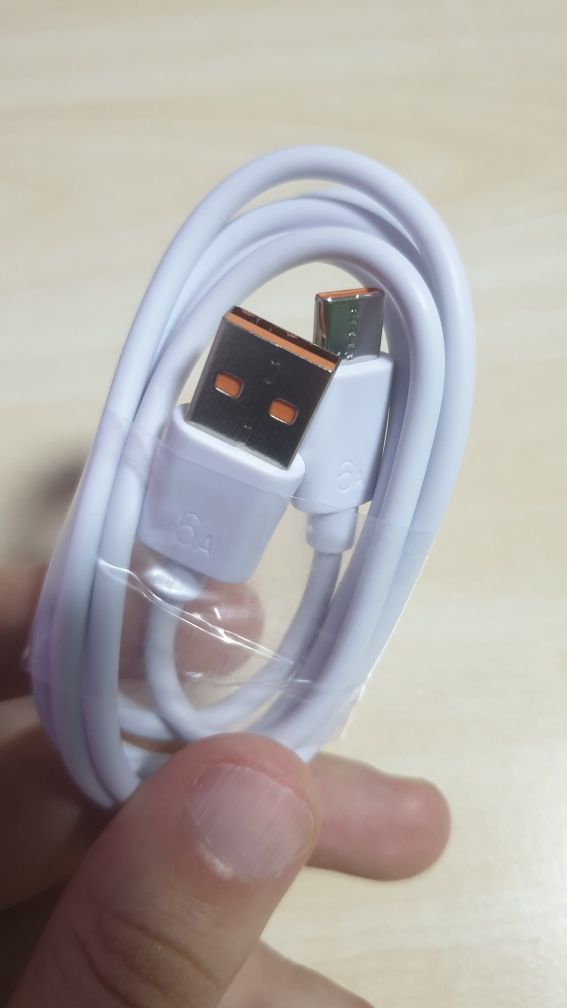 НОВ USB Type C кабел за телефон и зарядно устройство