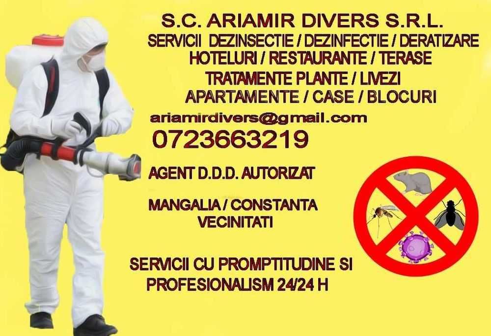 Servicii Dezinsectie/Dezinfectie/Deratizare(D.D.D.) MANGALIA/CONSTANTA