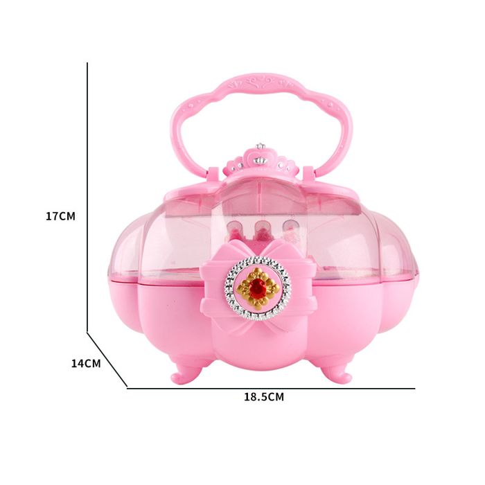 Trusa machiaj copii, lac unghii, ruj, Roz, 3 ani+