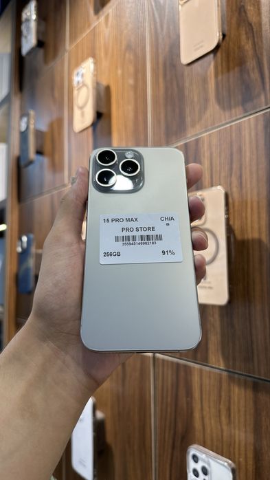 iphone 15 pro max 256gb 91% Dual  Naxt va Nasiya