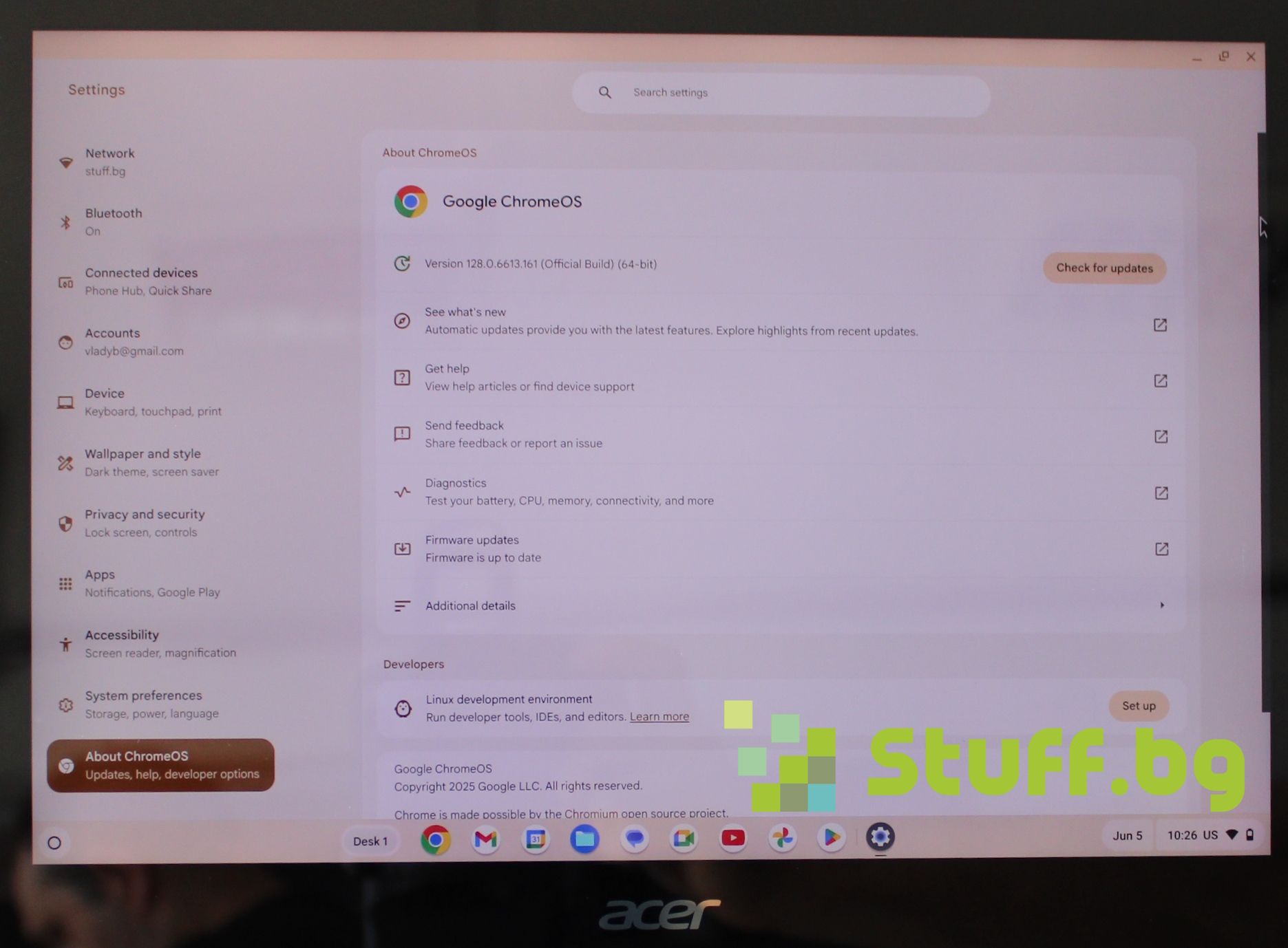 Лаптоп Acer Chromebook Spin 13 N18Q2