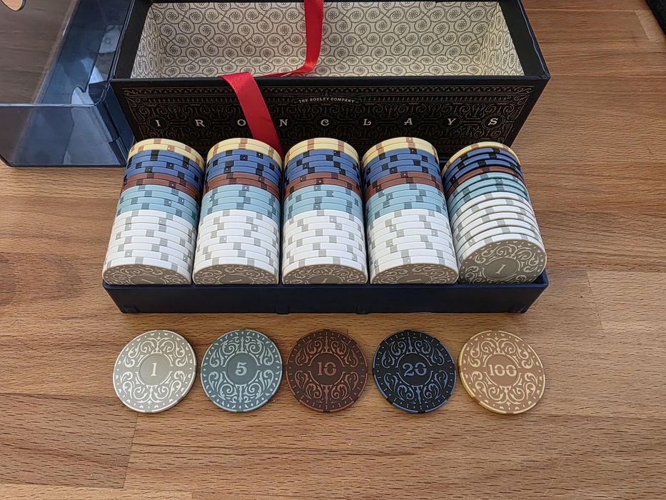 Луксозни покер чипове Roxley Iron Clays