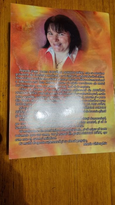 Cartea Adevărul Duhului Sfant cu autograf