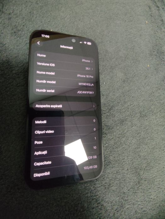 Iphon16 pro 128gb posibil schimb