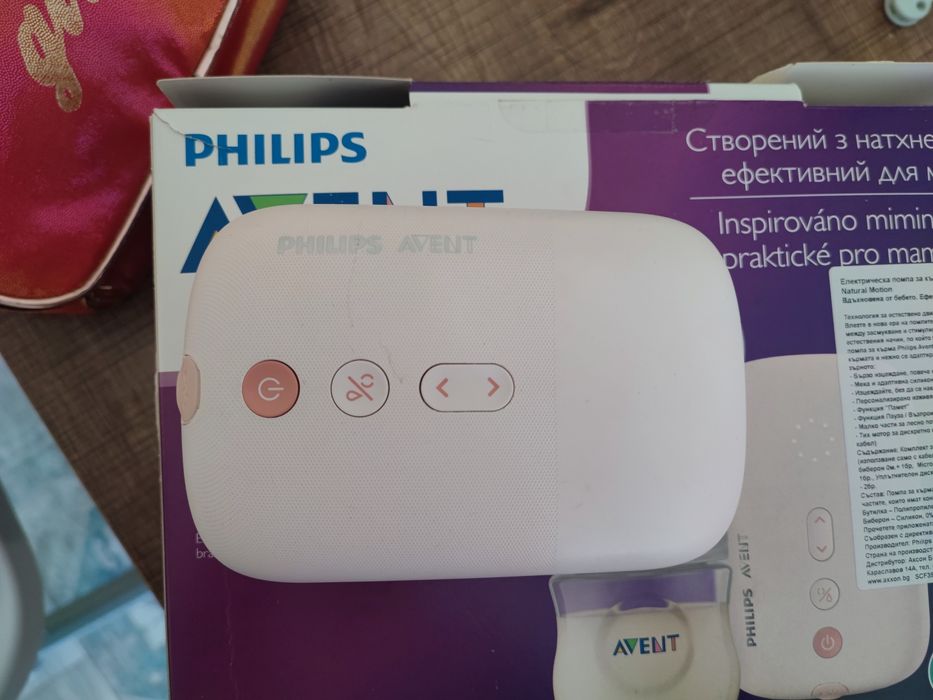 + ПОДАРЪК. Продавам автоматична помпа за кърма на Philips Scf395/11
