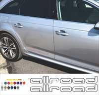 Audi allroad контур стикер ауди стикер ауролд