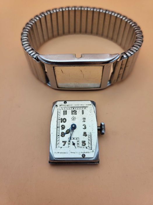 Junghans Ceas Tip Militar Rectangular cal J967 ,Tank 22/38mm ,Art Deco