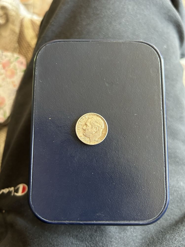 Moneda one dime argint din 1957