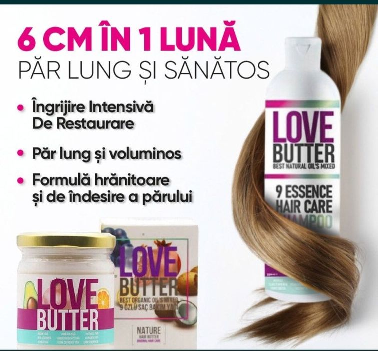 Love Butter Șampon & Masca de par, NOU si Unt de Corp FRUIT BUTTER