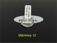 Bijuteria Royal CB : Inel dama aur alb 14k 585 2,35gr